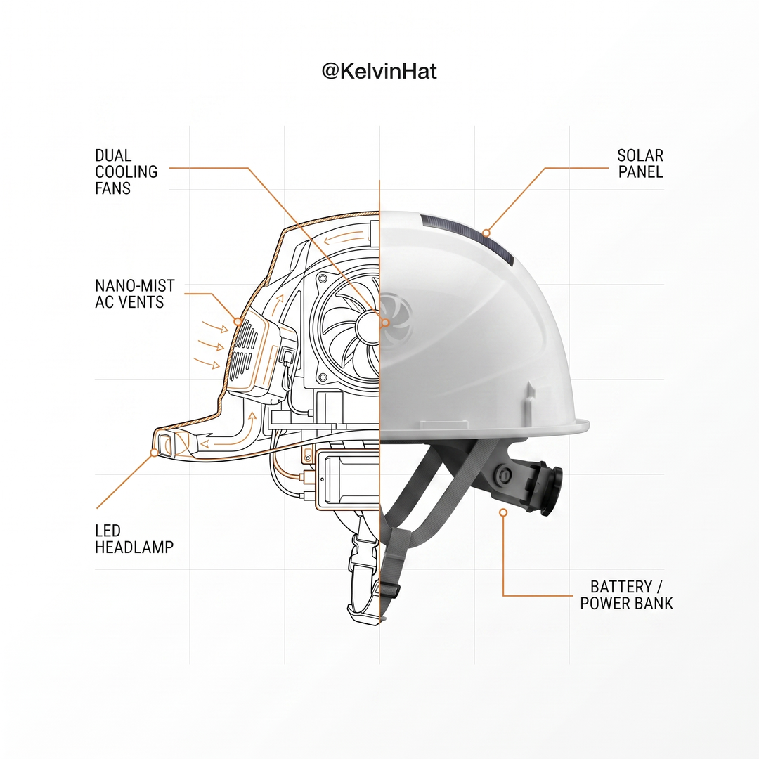 Kelvin Cooling Hard Hat