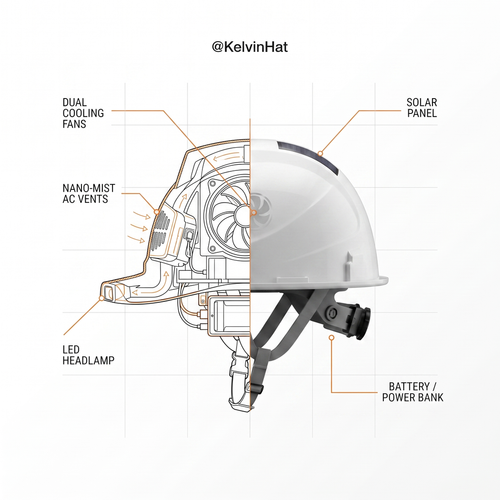 Kelvin Cooling Hard Hat